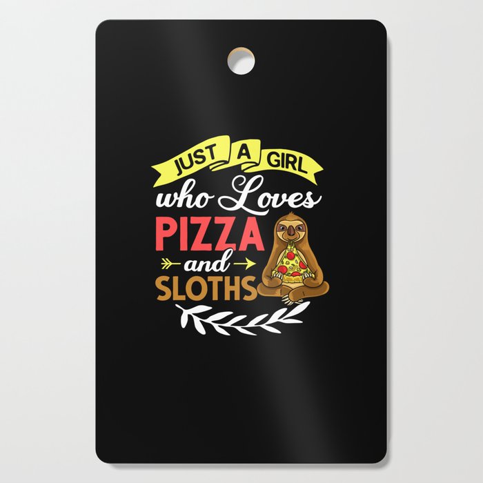 Sloth Eating Pizza Delivery Pizzeria Italian Cutting Board