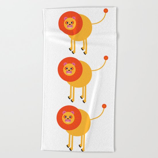Lion Beach Towel