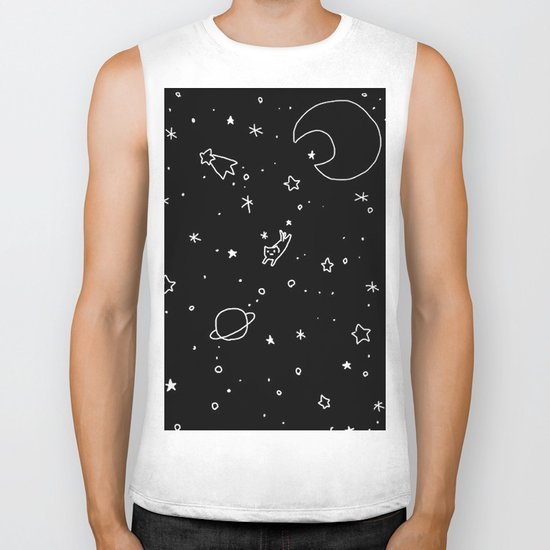 Space Cat Biker Tank