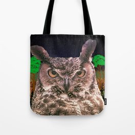 The Owlbserver In The Forest Tote Bag