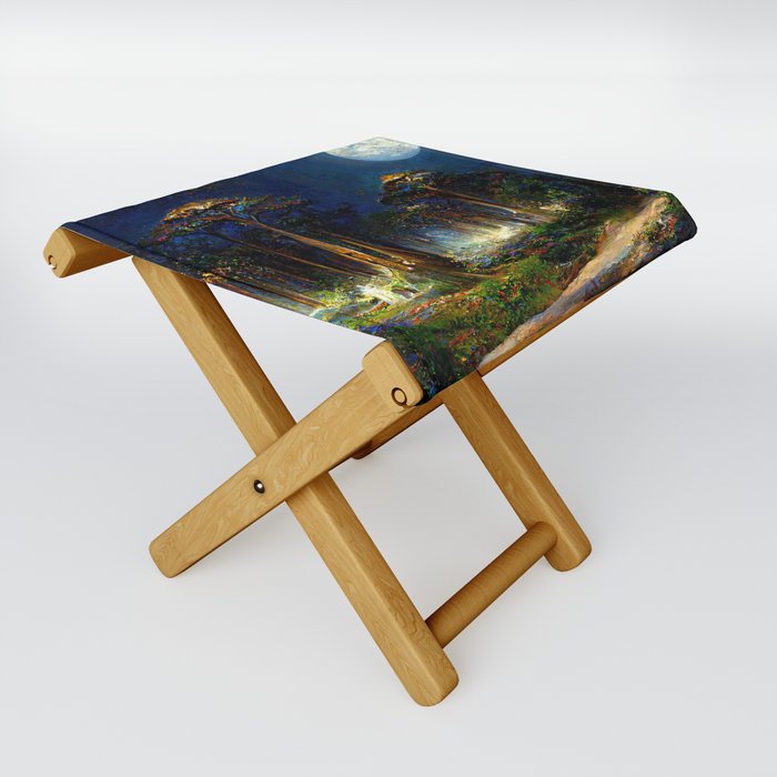 During a full moon night Folding Stool