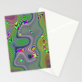 Funky liquid Stationery Card