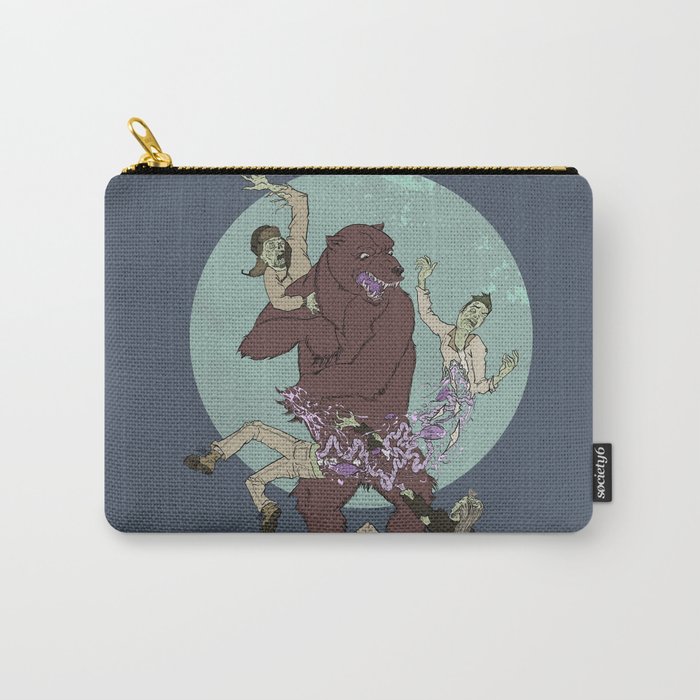 Bear VS Zombies Carry-All Pouch