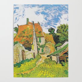 Vincent Van Gogh Village Street in Auvers 1890 Poster