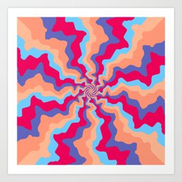 Psychedelic Swirl III Art Print