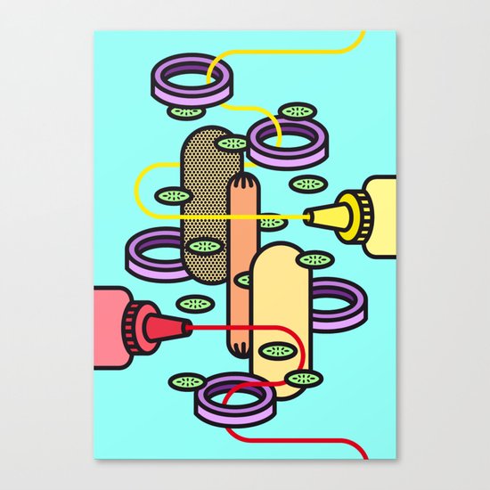 Hot dog Canvas Print