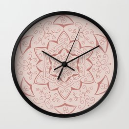 Jin Pink Mandala Wall Clock