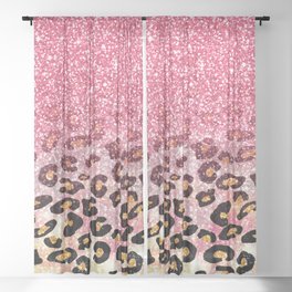 Purple Pink Gray Silver Geometric Flocked Clear Sheer Fabric Shower Curtain