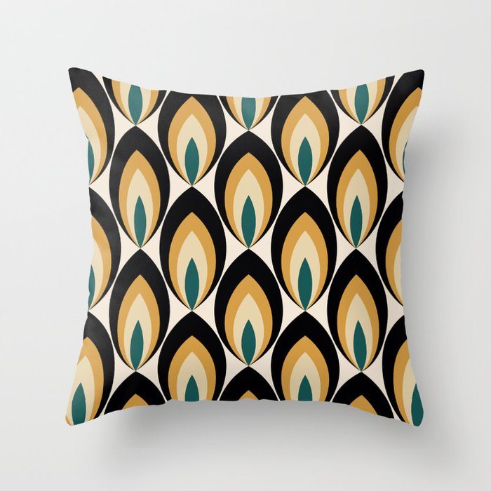 Seamless abstract geometric pattern. Illustration. Throw Pillow