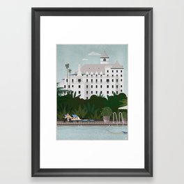 Chateau Marmont poster Framed Art Print