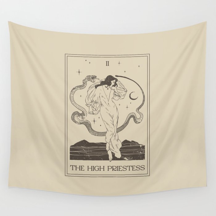 The high priestess tapestry best sale