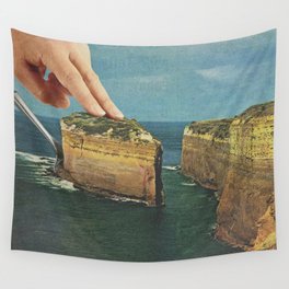 Serving up cake by the seaside II - Cake slice Wall Tapestry
