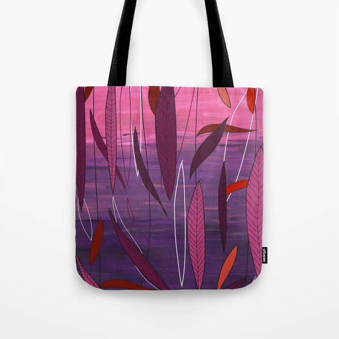 plum tote bag