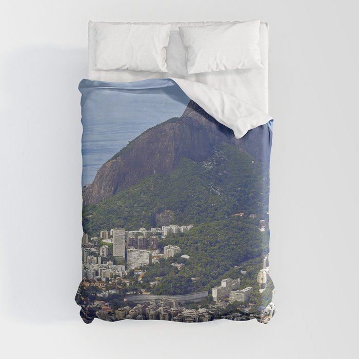 Brazil Photography - Rio De Janeiro By Sugarloaf Mountain Duvet Cover