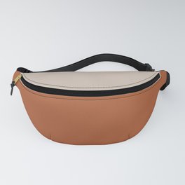 Simple Double Framed Square Pattern in Clay and Putty Fanny Pack