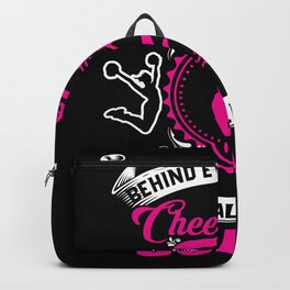Behind Every Cheerleader Gift Idea Design Motif Backpack