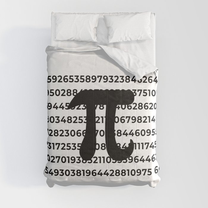 Pi Crunching Numbers Comforter