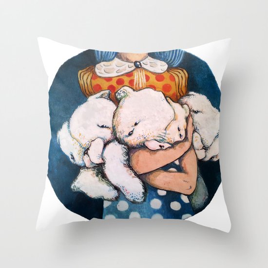 Goodnight story Throw Pillow