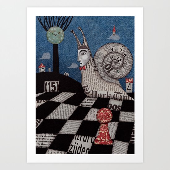 A Snaily Story Art Print