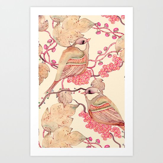 Happy Birds Art Print