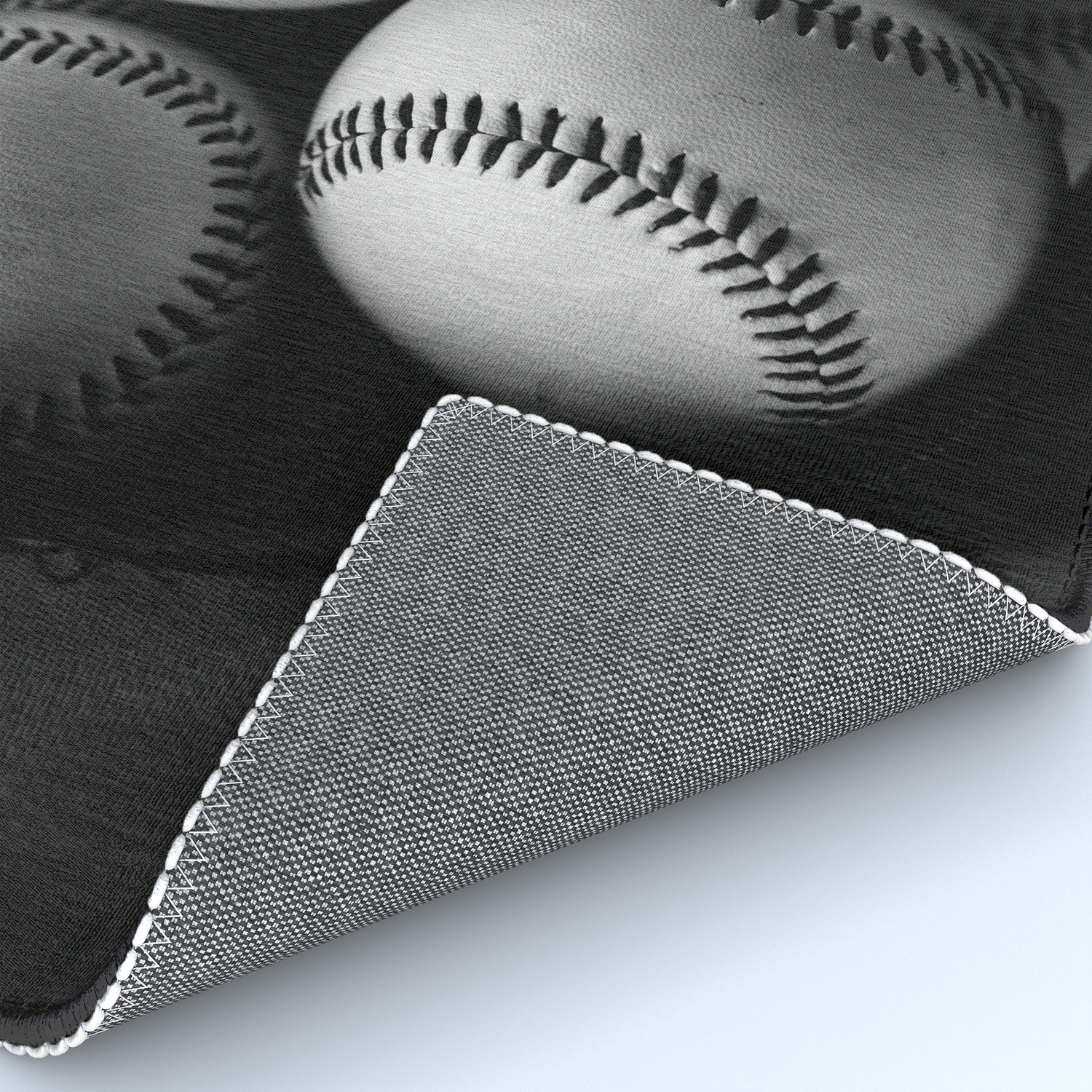 Black And White Pile Of Baseballs Rug By Ccestep8 Society6