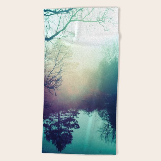 Autumn Fog Beach Towel