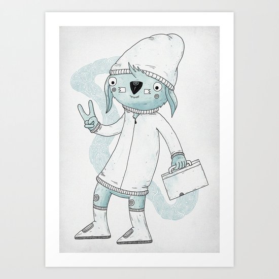 Badge of approval Art Print