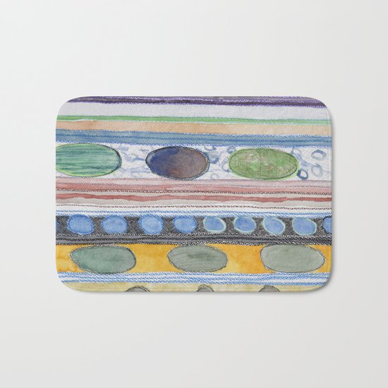 Serene Stripes Bath Mat