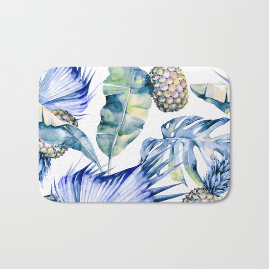Bahamas - blue Bath Mat