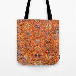 Oriental Vitange Moroccan Rug Design Tote Bag