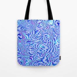 Water blue liquid shapes Tote Bag