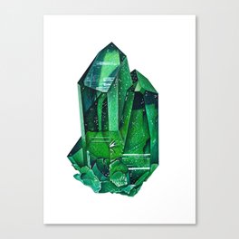 Emerald Mineral Dream Canvas Print