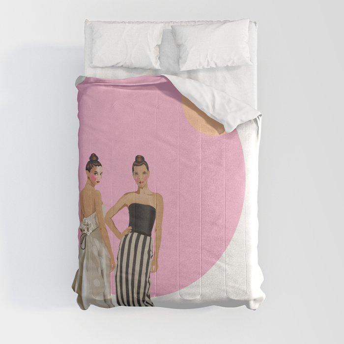 Polka Dot and Stripes Comforter
