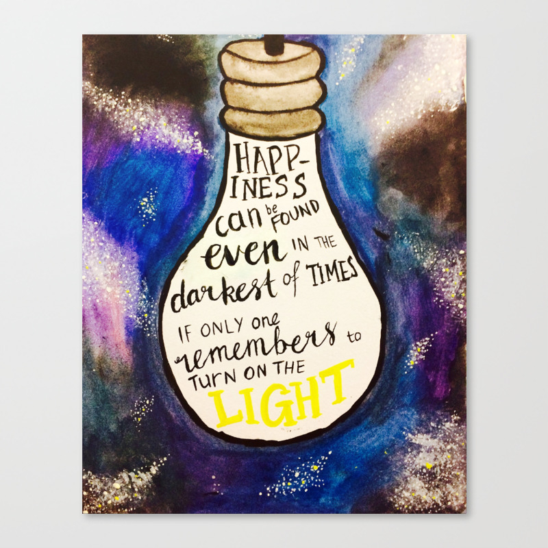 Lightbulb Quote From H P Happiness Can Be Found Even In The