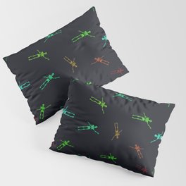 colorful skeletons Pillow Sham