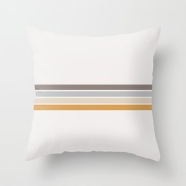 Soft Color Stripes Throw Pillow