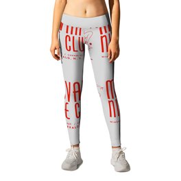 McVan's Nite Club in Red Leggings