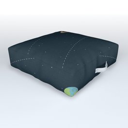 Solar system illustration Outdoor Floor Cushion