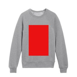 Fiery Red Kids Crewneck