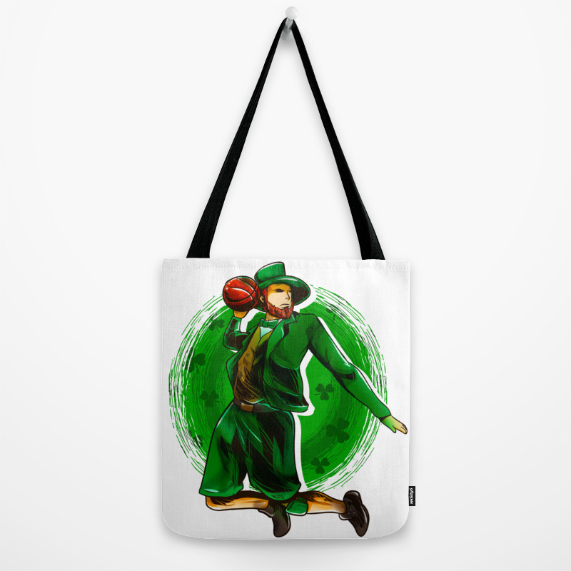 Leprechaun Basketball Tote Bag By Adjua Society6