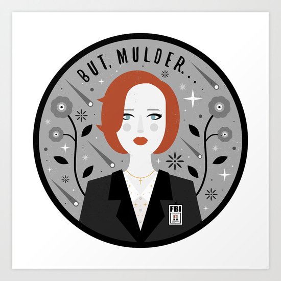 Scully Art Print