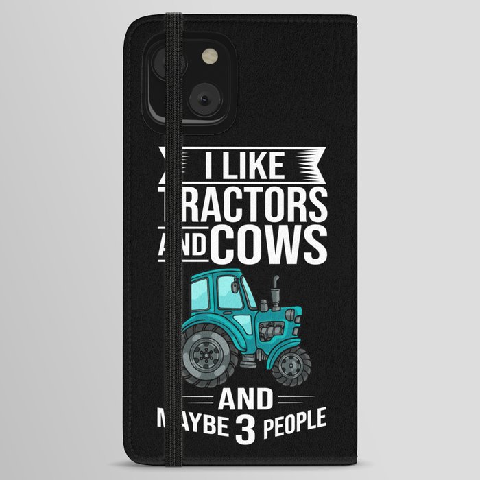 Tractor Farmer Driver Kids Seat iPhone Wallet Case