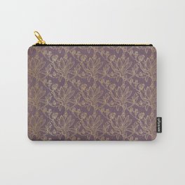 Royal Magnolia Seamless Pattern Purple Carry-All Pouch