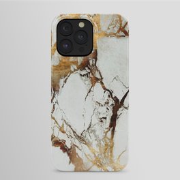 White Gold Marble iPhone Case