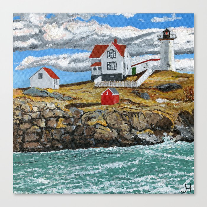 Neddick Nubble Lighthouse  Canvas Print