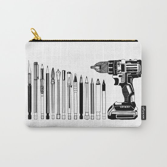 Art Power Tools Drill Bit Set Doodle Carry-All Pouch