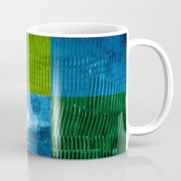Blue green square Coffee Mug