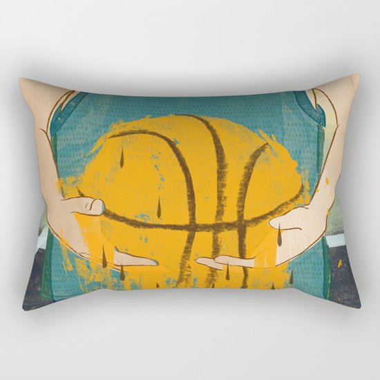 Losing my love for basketball Rectangular Pillow
