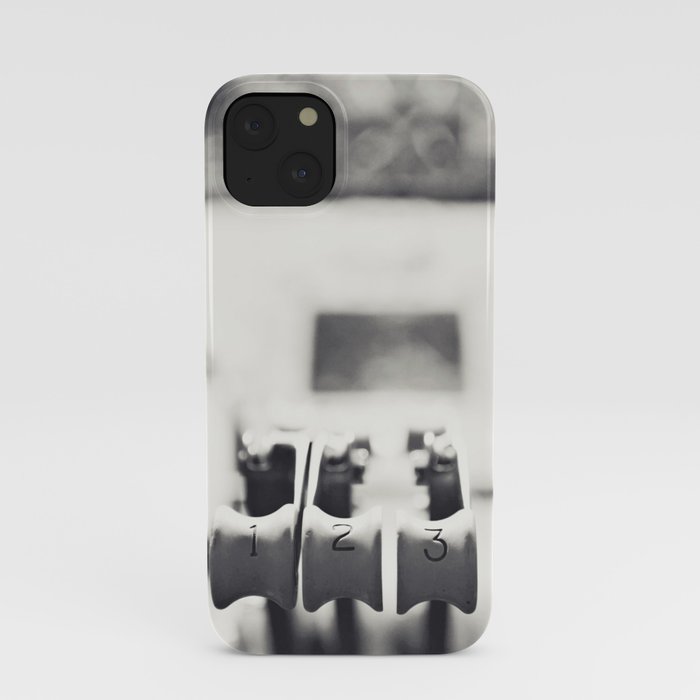 Thrust Levers in Black and White iPhone Case