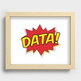 Data Pow Recessed Framed Print